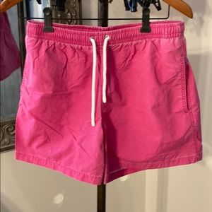 Zara hot pink Mens swim trunks.